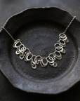Silver Loop Statement Necklace, alternate view