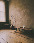 The Carved Teak Floor Table by Andrianna Shamaris