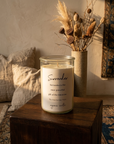 Surrender Sutra Candle in living room