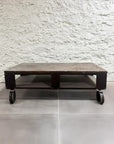 Charcoal Coffee Table on Casters
