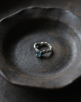 Blue Topaz Twig Ring, alternate view