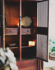 Antique Elmwood Root Armoire