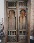 Antique Indian Window Facade Dresser