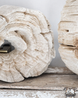 Andrianna Shamaris Erosion Teak Wood Art Sculptures