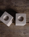 Travertine Tea Light Candle Holders