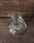 Glass Candlestick Holder - Small