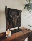 Sulawesi Door Carving, Figure and Bull