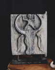 Sulawesi Door Carving, Figure and Bull