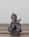 Brass Deity Statuette Saraswati