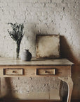 White Distressed Wood Table