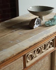 White Washed Spindle Credenza
