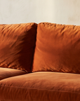 Closeup of cushions and indigo kilim pillow