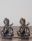 Brass Deity Statuette Saraswati