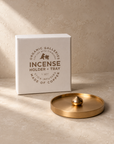 Copper Incense Holder + Tray Set