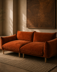 Umber Plush Sofa