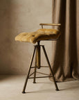 Brushed Gold Opera Stool