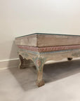 Buddhist Glass Top Coffee Table