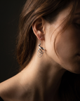Model wearing Twisted Ribbon Earrings