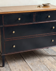 Atelier de Madeleine chest three-quarter view styled lightly with keys and a small dish