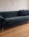 Vanguard Tess sofa 45 degree view from the left showing the flared arm