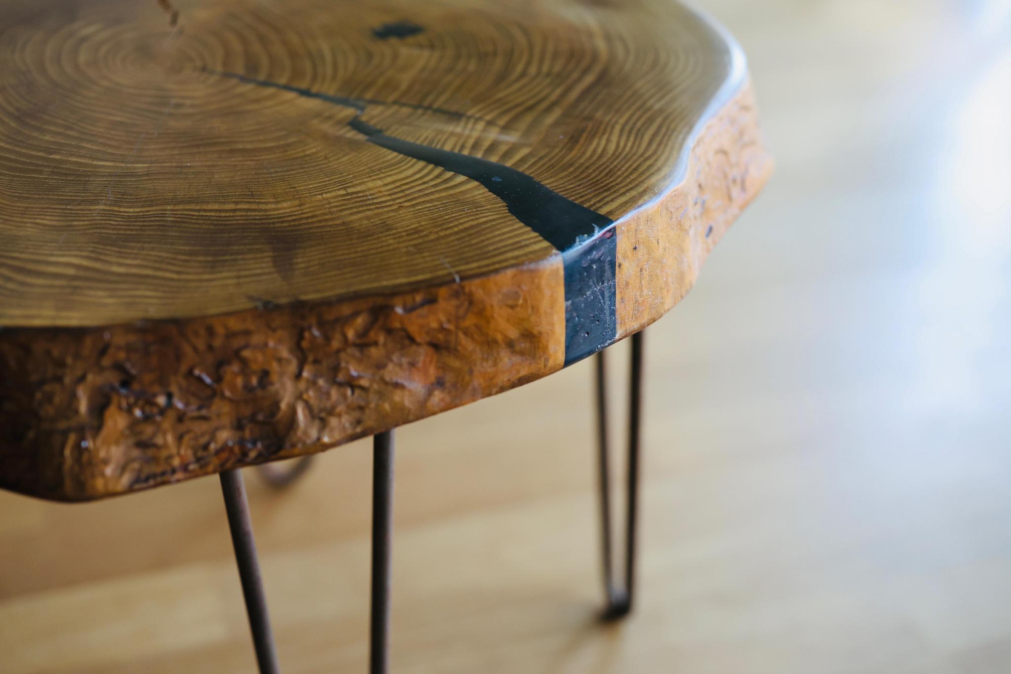 Reclaimed Wood Side Table