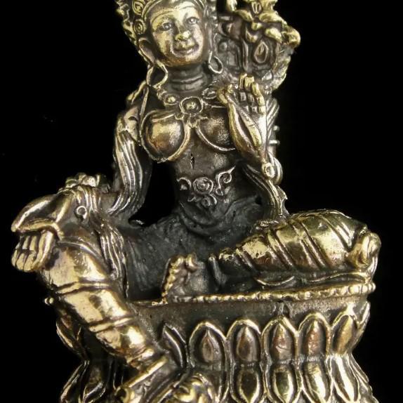 Brass Deity Statuette Green Tara