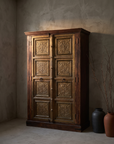 ABC Haveli Armoire lifestyle hero, greige plaster room