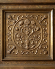 ABC Haveli Armoire embossed brass door panel detail