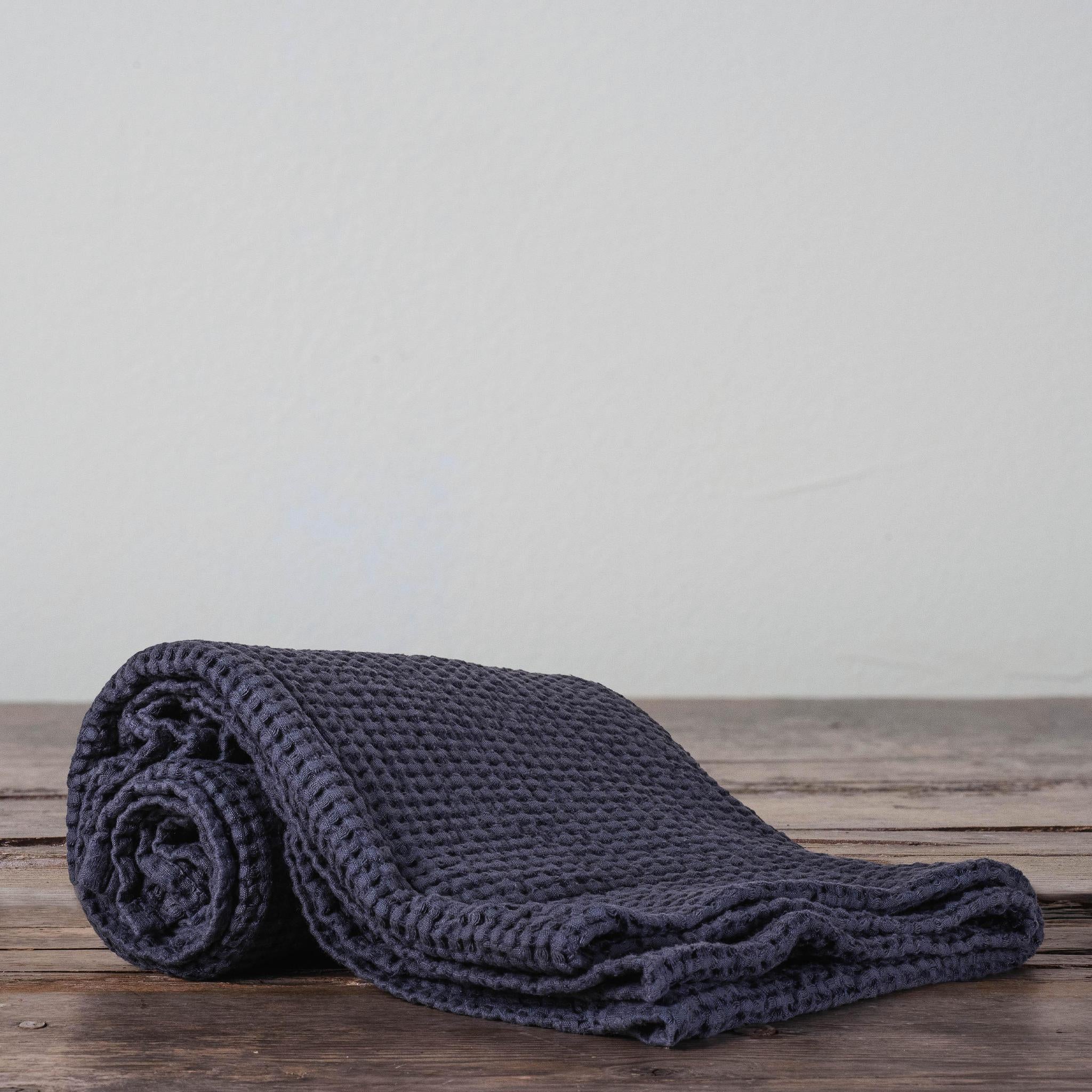 Linen Waffle Bath Towel