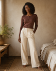 Brown Henley
