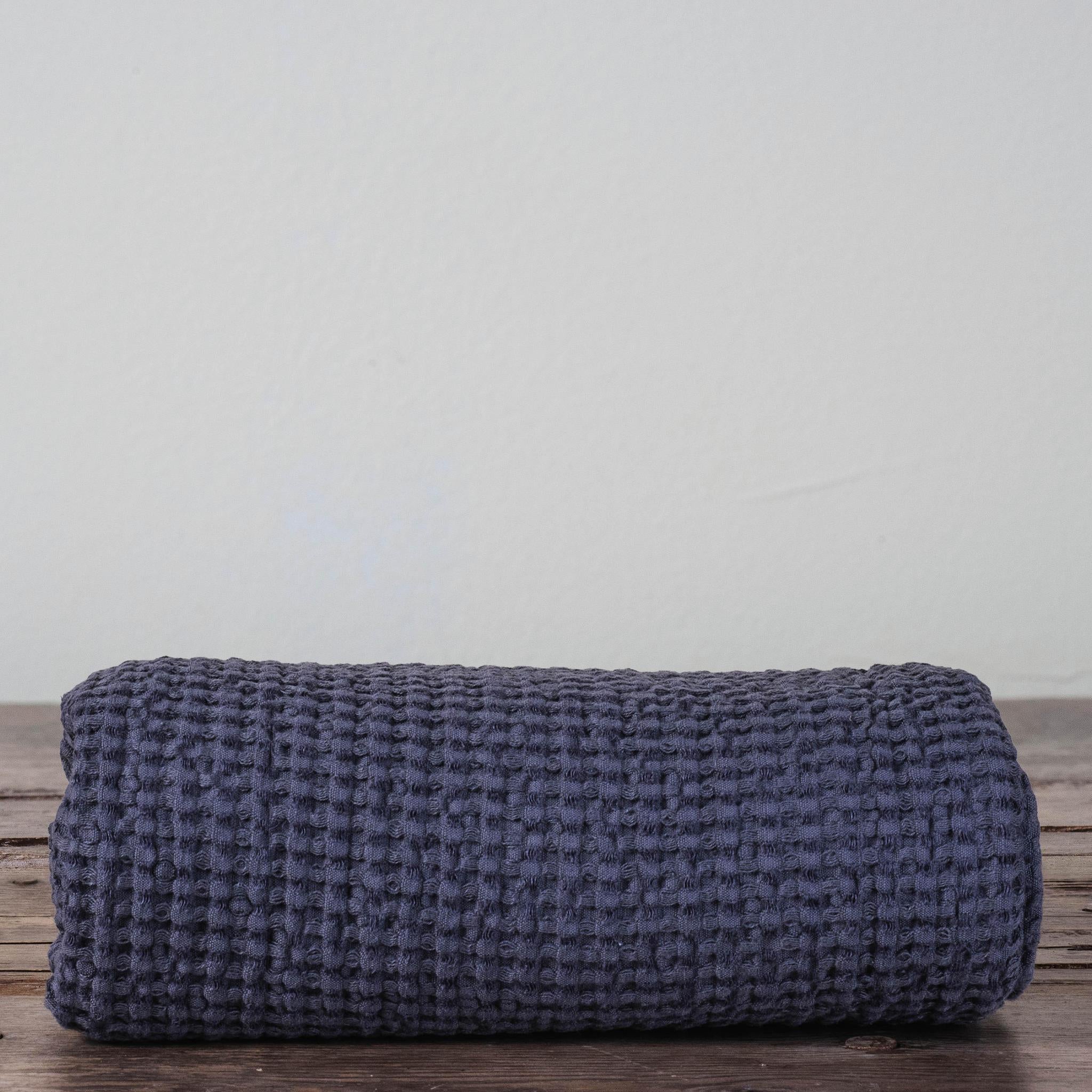 Linen Waffle Bath Towel