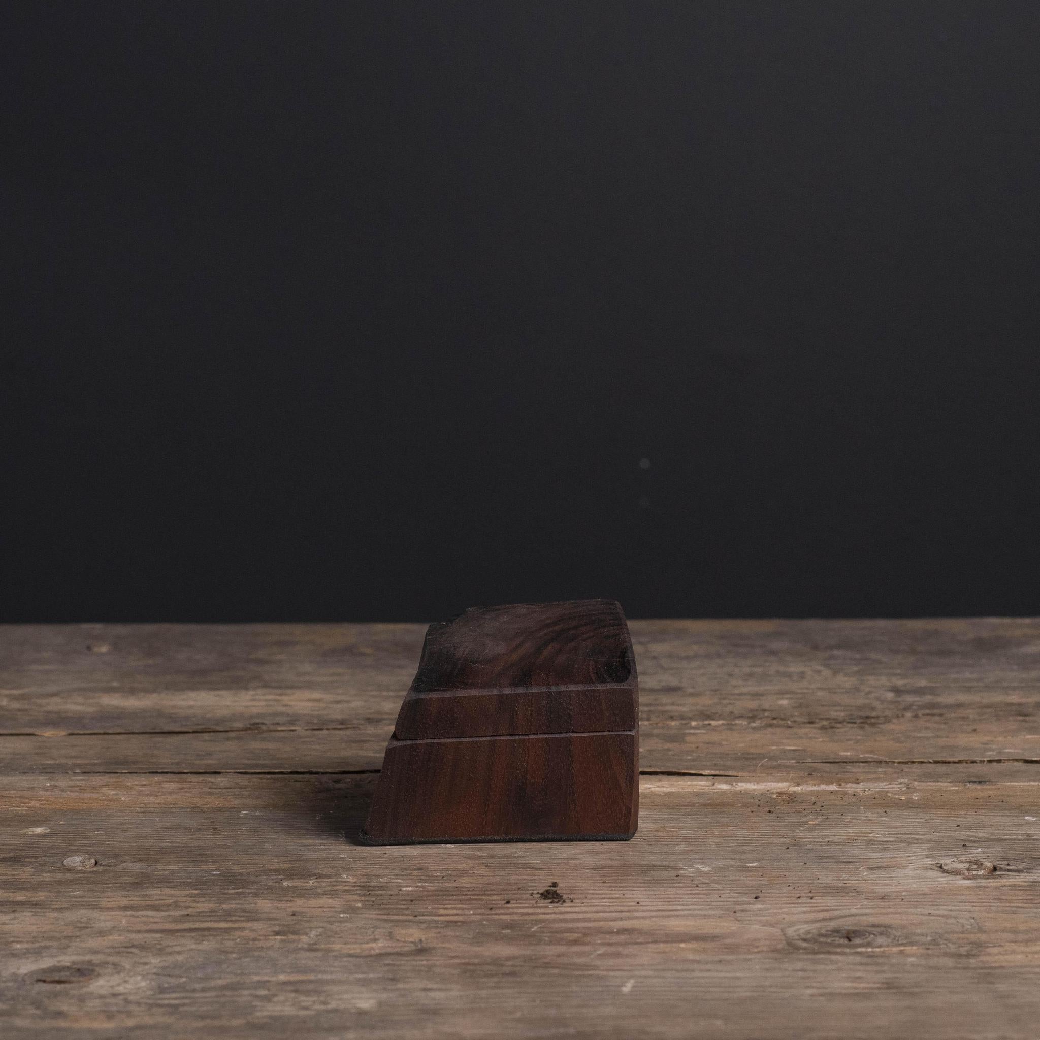 Local Burl Pedestal Box