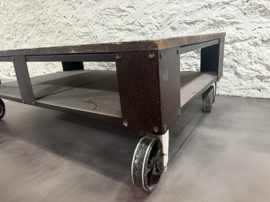 Charcoal Coffee Table on Casters