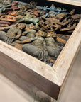 Buddhist Glass Top Coffee Table