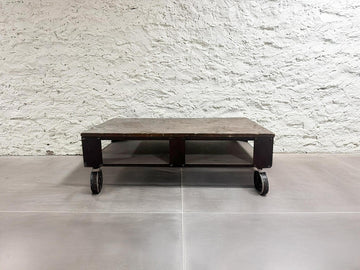 Charcoal Coffee Table on Casters