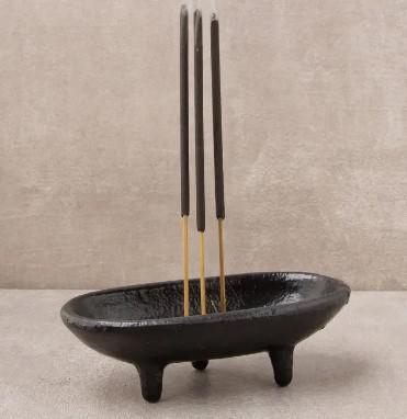 Cast Iron Smudge Dish + Incense Burner