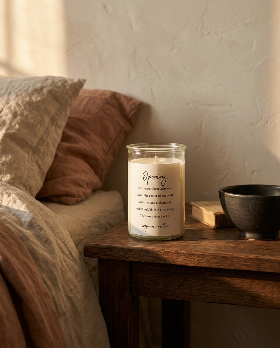 Opening Sutra Candle on bedside