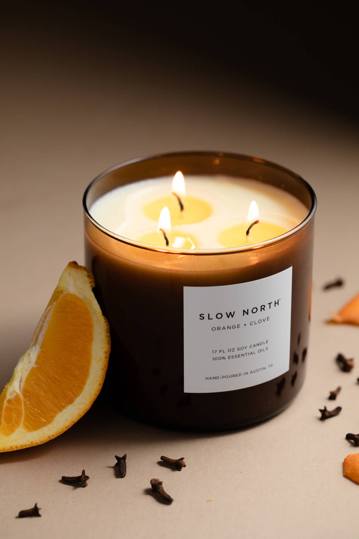 Orange + Clove - Signature 3-Wick Non-Toxic Candle