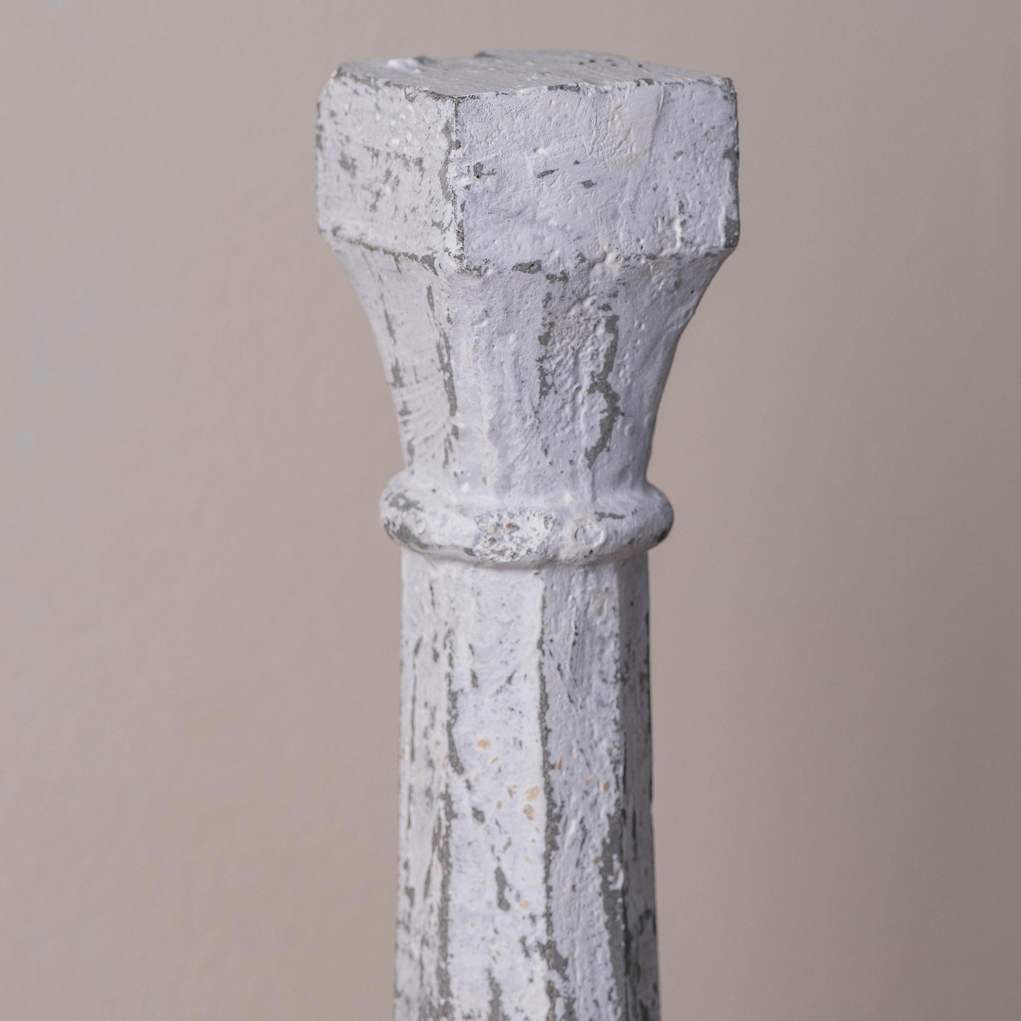 Rustic Pillar Sculpture