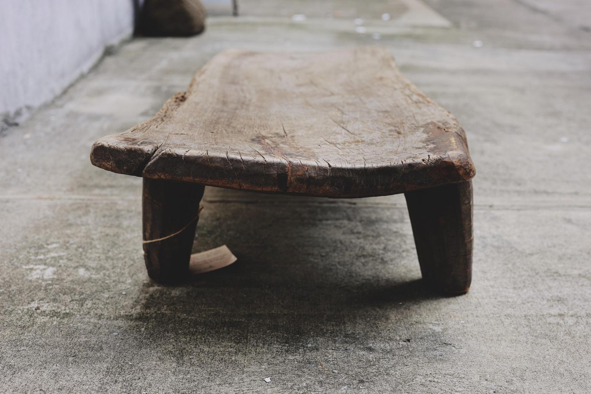 Antique Yala Wood Nupe Tribe Coffee Table