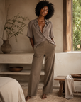 Taupe Short-Sleeve Shirt