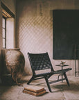 Andrianna Shamaris Woven Leather Chair