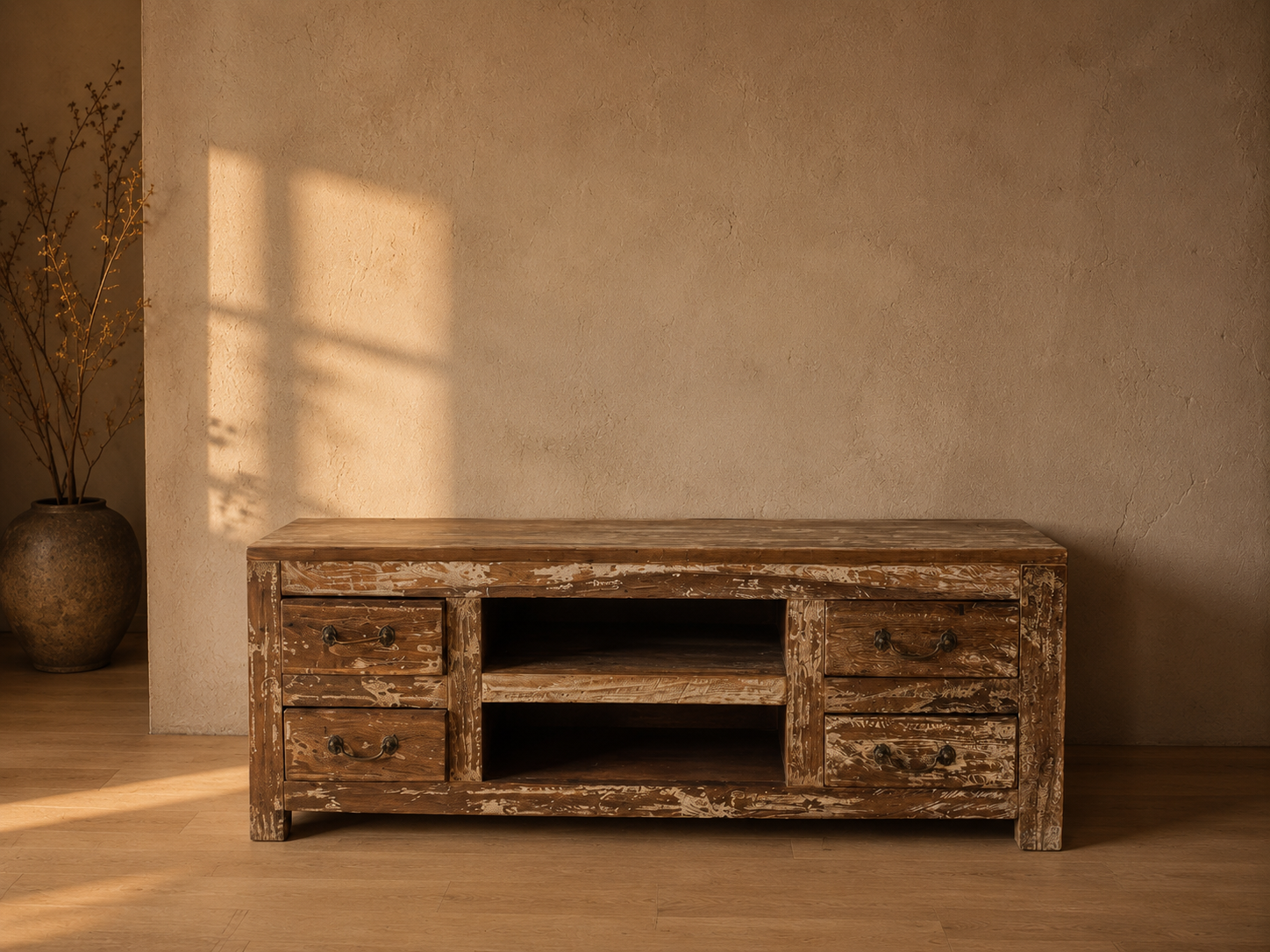 Weathered Tansu Media Console