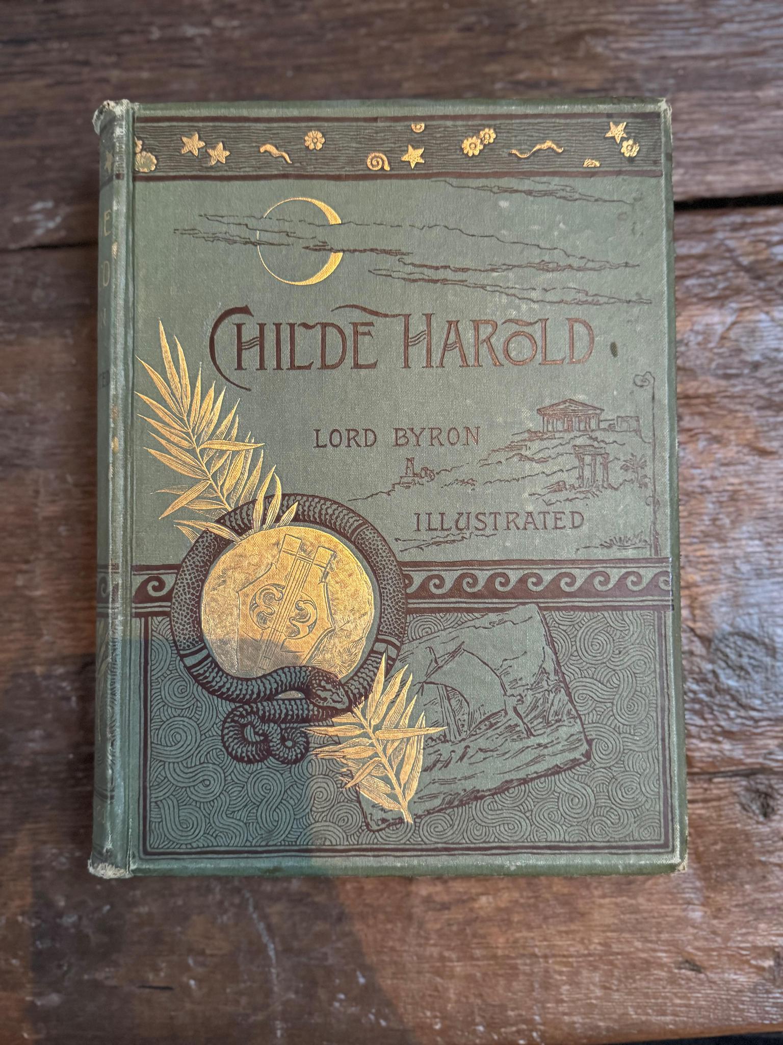 Lord Byron Illustrated Antique Book