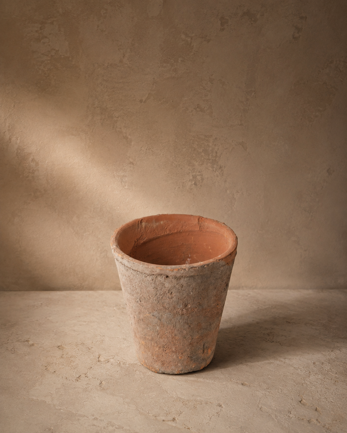 Rustic Terra Cotta Rose Pot