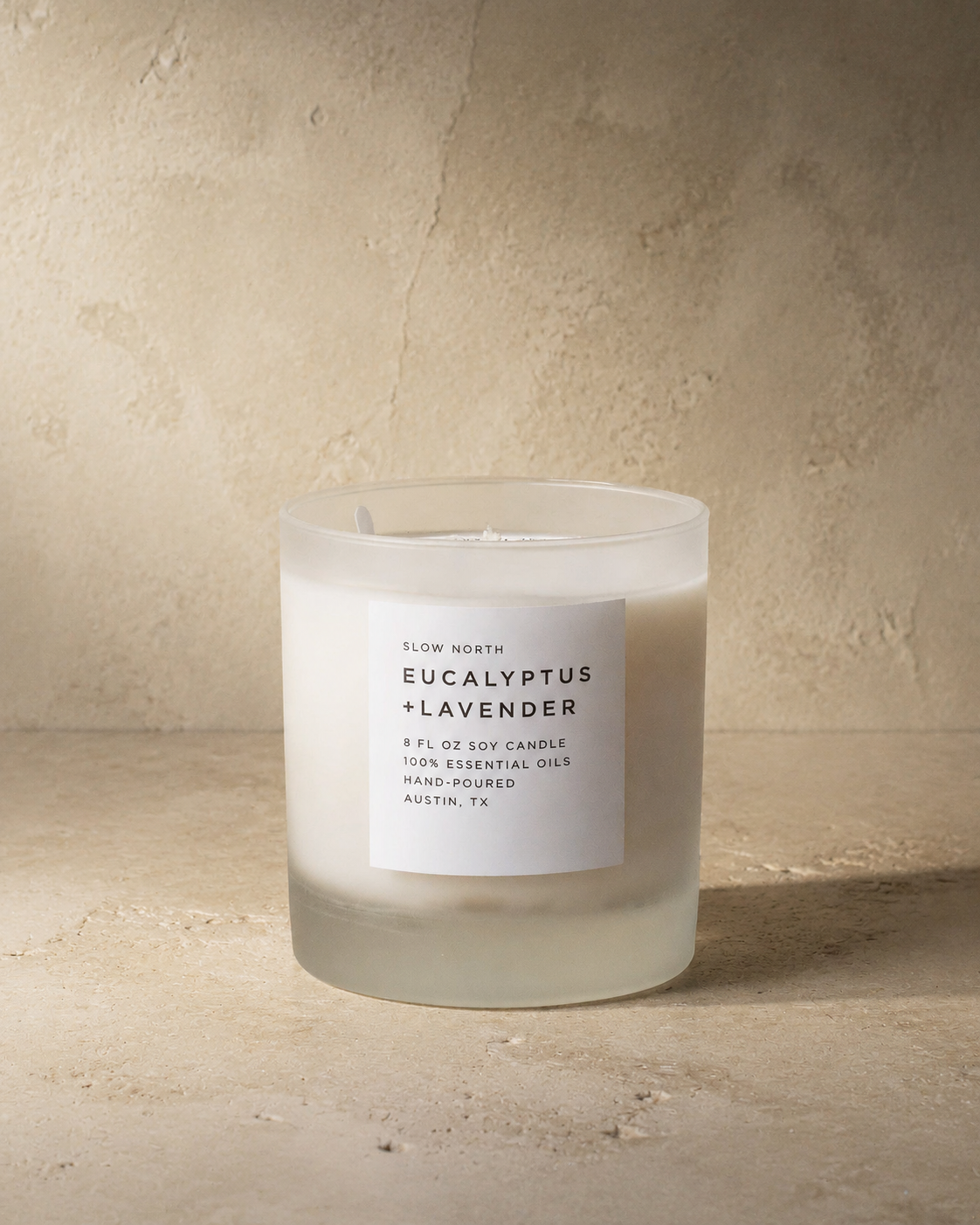 Slow North Frosted Candle