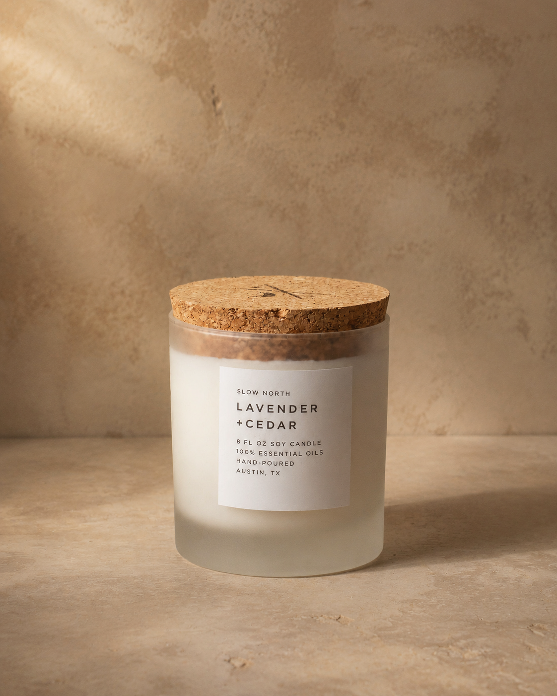 Slow North Frosted Candle