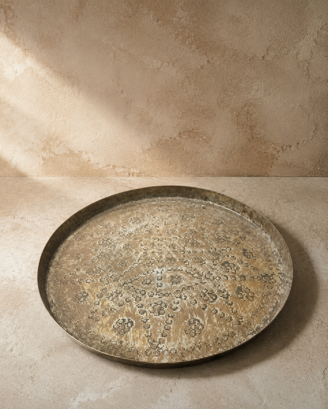 Ancient Indian Hammered Plate