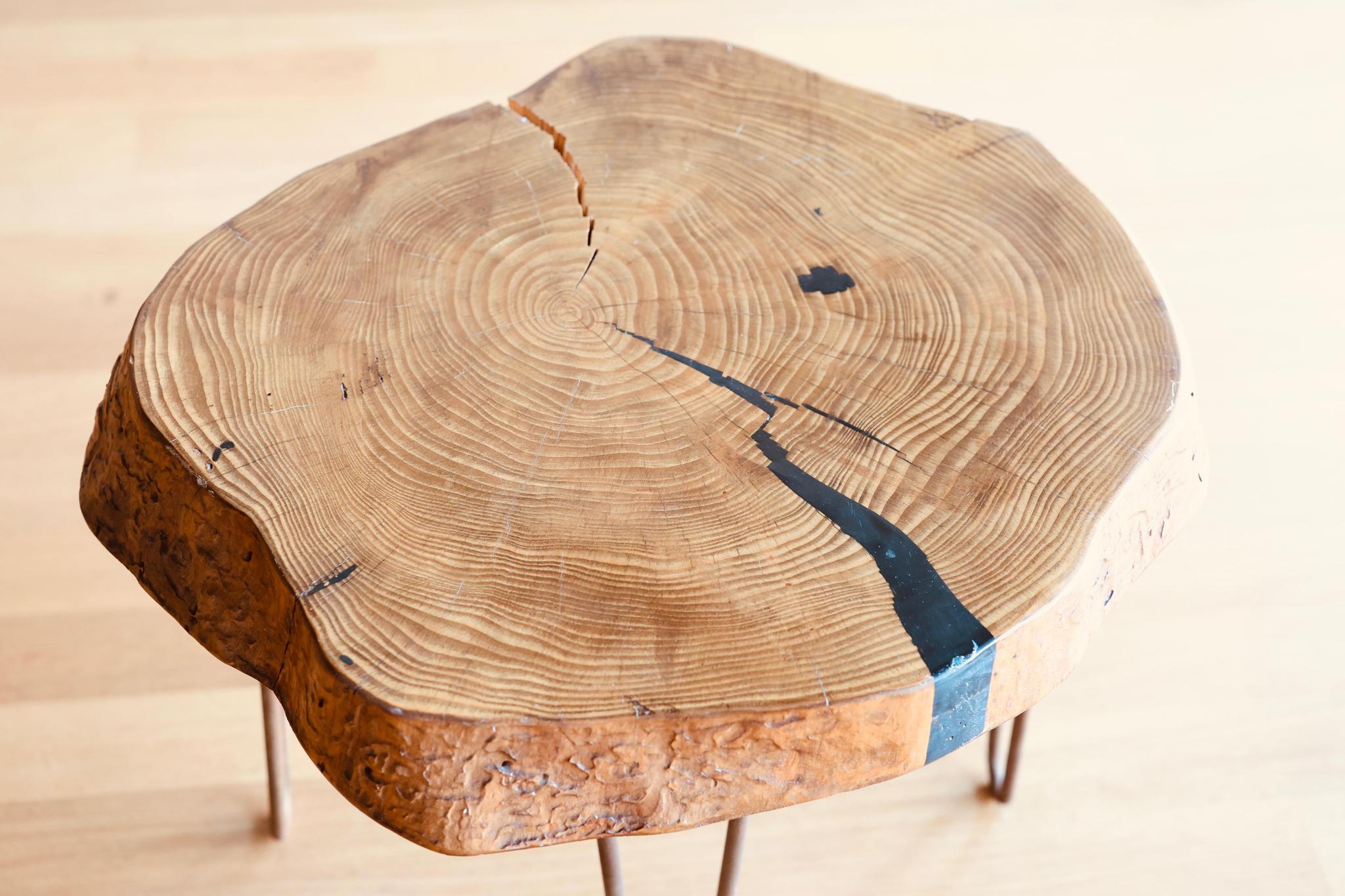 Reclaimed Wood Side Table