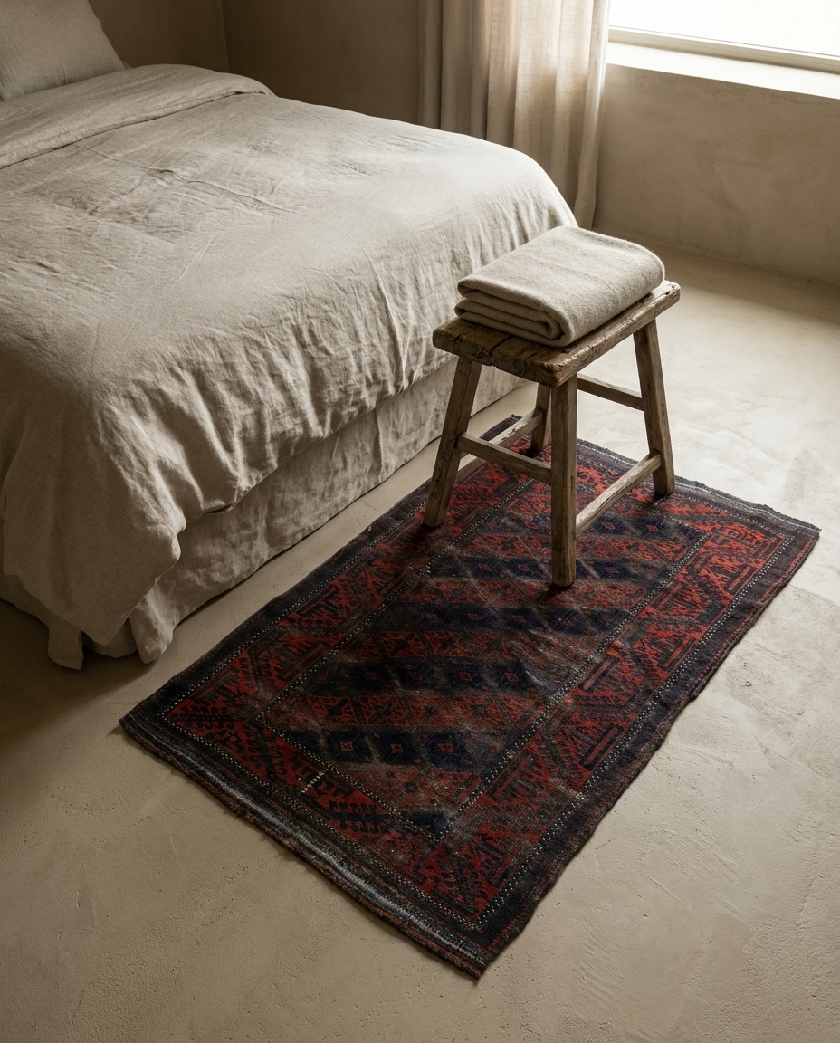 Antique Turkmen Baluch Afghan Rug
